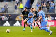 May 15, 2024: Philadelphia Union Midfielder Leon Flach (31) chases the ball during the first half of an MLS match against the New York City FC at Subaru Park in Chester, Pennsylvania. Kyle Rodden\/CSM (Credit Image: Â Kyle Rodden\/Cal Sport Media