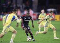May 15, 2024: D.C. United Forward (20) Christian Benteke looks for away through traffic during an MLS soccer match between the D.C. United and the New York Red Bulls at Audi Field in Washington DC. Justin Cooper/CSM (Credit Image: Â Justin Cooper/Cal Sport Media