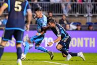 May 15, 2024: New York City FC Forward Hannes Wolf (17) controls the ball during the second half of an MLS match against the Philadelphia Union at Subaru Park in Chester, Pennsylvania. Kyle Rodden/CSM (Credit Image: Â Kyle Rodden/Cal Sport Media