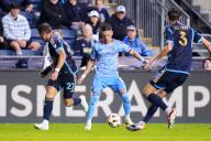 May 15, 2024: New York City FC Forward Hannes Wolf (17) controls the ball during the second half of an MLS match against the Philadelphia Union at Subaru Park in Chester, Pennsylvania. Kyle Rodden/CSM (Credit Image: Â Kyle Rodden/Cal Sport Media