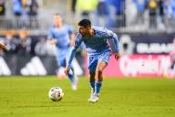 May 15, 2024: New York City FC Forward Santiago RodrÃÂ­guez (10) controls the ball during the second half of an MLS match against the Philadelphia Union at Subaru Park in Chester, Pennsylvania. Kyle Rodden/CSM (Credit Image: Â Kyle Rodden/Cal Sport Media