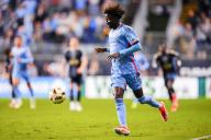 May 15, 2024: New York City FC Forward Malachi Jones (88) controls the ball during the second half of an MLS match against the Philadelphia Union at Subaru Park in Chester, Pennsylvania. Kyle Rodden/CSM (Credit Image: Â Kyle Rodden/Cal Sport Media
