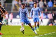 May 15, 2024: New York City FC Forward Santiago RodrÃÂ­guez (10) passes the ball during the second half of an MLS match against the Philadelphia Union at Subaru Park in Chester, Pennsylvania. Kyle Rodden/CSM (Credit Image: Â Kyle Rodden/Cal Sport Media