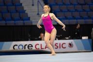 May 17, 2024: Gymnast JADE CAREY during podium training for the 2024 Core Hydration Classic. The event is being held at the XL Center in Hartford, CT. Melissa J. Perenson\/CSM (Credit Image: Â Melissa J. Perenson\/Cal Sport Media