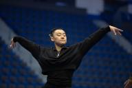 May 17, 2024: Gymnast LEANNE WONG during podium training for the 2024 Core Hydration Classic. The event is being held at the XL Center in Hartford, CT. Melissa J. Perenson/CSM (Credit Image: Â Melissa J. Perenson/Cal Sport Media