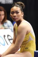 May 17, 2024: Gymnast SUNISA LEE during podium training for the 2024 Core Hydration Classic. The event is being held at the XL Center in Hartford, CT. Melissa J. Perenson\/CSM (Credit Image: Â Melissa J. Perenson\/Cal Sport Media