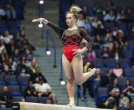 May 18, 2024: Nicole Desmond of World Champions on the balance beam during the 2024 Core Hydration Classic at the XL Center in Hartford, CT. Kyle Okita/CSM (Credit Image: Â Kyle Okita/Cal Sport Media
