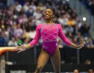 May 18, 2024: Simone Biles on the floor exercise during the 2024 Core Hydration Classic at the XL Center in Hartford, CT. Kyle Okita/CSM (Credit Image: Â Kyle Okita/Cal Sport Media