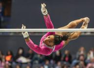 May 18, 2024: Simone Biles competes on the uneven parallel bars during the 2024 Core Hydration Classic at the XL Center in Hartford, CT. Kyle Okita/CSM (Credit Image: Â Kyle Okita/Cal Sport Media