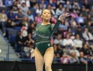 May 18, 2024: Sunisa Lee of Midwest Gym competes on the floor exercise during the 2024 Core Hydration Classic at the XL Center in Hartford, CT. Kyle Okita/CSM (Credit Image: Â Kyle Okita/Cal Sport Media