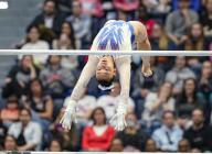 May 18, 2024: Leanne Wong competes on the uneven parallel bars during the 2024 Core Hydration Classic at the XL Center in Hartford, CT. Kyle Okita/CSM (Credit Image: Â Kyle Okita/Cal Sport Media