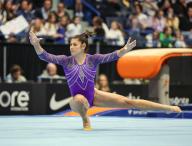 May 18, 2024: Kayla DiCello competes on the floor exercise during the 2024 Core Hydration Classic at the XL Center in Hartford, CT. Kyle Okita/CSM (Credit Image: Â Kyle Okita/Cal Sport Media