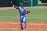 May 18, 2024: Ole Miss third baseman Andrew Fischer (3) makes a throw to first base during NCAA Baseball action between the Ole Miss Rebels and the LSU Tigers at Alex Box Stadium, Skip Bertman Field in Baton Rouge, LA. Jonathan Mailhes/CSM (Credit Image: Â Jonathan Mailhes/Cal Sport Media