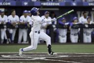 May 16, 2024: KentuckyÃ¢â¬â¢s Nolan McCarthy swings during a game between the Kentucky Wildcats and the Vanderbilt Commodores at Kentucky Proud Park in Lexington, KY. Kevin Schultz/CSM (Credit Image: Â Kevin Schultz/Cal Sport Media