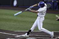 May 16, 2024: KentuckyÃ¢â¬â¢s James McCoy swings during a game between the Kentucky Wildcats and the Vanderbilt Commodores at Kentucky Proud Park in Lexington, KY. Kevin Schultz/CSM (Credit Image: Â Kevin Schultz/Cal Sport Media