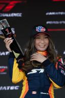 May 19, 2024: Samantha Tan (38) with ST Racing in the BMW M4 GT3 celebrates the Pro-Am race 2 win at the Fanatec GT World Challenge America, Circuit of The Americas. Austin, Texas. Mario Cantu/CSM(Credit Image: Mario Cantu/Cal Sport Media