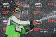 May 19, 2024: Curt Swearingin (7) Pirelli GT4 America - Pro/AM celebrates the win of race 2 at the Fanatec GT World Challenge America, Circuit of The Americas. Austin, Texas. Mario Cantu/CSM(Credit Image: Mario Cantu/Cal Sport Media