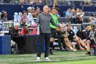 May 21, 2024: Sporting Kansas City head coach Peter Vermes reacts to game action during the game against FC Tulsa at ChildrenÃ¢â¬â¢s Mercy Park in Kansas City, KS. David Smith/CSM (Credit Image: Â David Smith/Cal Sport Media