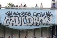 May 21, 2024:The sign for the Cauldron, the Sporting Kansas City fan section, during the game against FC Tulsa at ChildrenÃ¢â¬â¢s Mercy Park in Kansas City, KS. David Smith/CSM (Credit Image: Â David Smith/Cal Sport Media