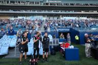 May 21, 2024: Fans stand for the National Anthem before the game between Sporting Kansas City and FC Tulsa at ChildrenÃ¢â¬â¢s Mercy Park in Kansas City, KS. David Smith/CSM (Credit Image: Â David Smith/Cal Sport Media