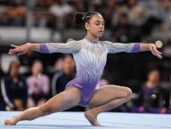 May 31, 2024: Hezly Rivera competes on the floor exercise during the Woman