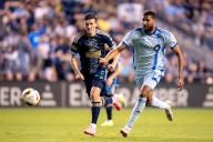 June 01, 2024: Philadelphia Union Forward Chris Donovan (25) and CF Montreal Defender Gabriele Corbo (25) chase the ball during the second half of an MLS match at Subaru Park in Chester, Pennsylvania. Kyle Rodden/CSM (Credit Image: Â Kyle Rodden/Cal Sport Media