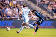 June 01, 2024: Philadelphia Union Defender Nathan Harriel (26) shoots the ball during the second half of an MLS match against CF Montreal at Subaru Park in Chester, Pennsylvania. Kyle Rodden/CSM (Credit Image: Â Kyle Rodden/Cal Sport Media