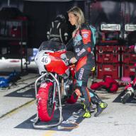 June 01, 2024: Royal Enfield rider #46 Lucy Blondel during the MotoAmerica Royal Enfield Build. Train. Race. event at Road America in Elkhart Lake, WI - Mike Wulf/CSM (Credit Image: Mike Wulf/Cal Sport Media