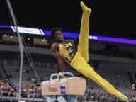 June 1, 2024: Fred Richard competes on the pommel horse during the Men