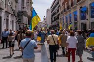 Protest against the Russian invasion of Ukraine in Madrid