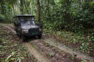 Safari vehicle, Ngaga Camp, Congo