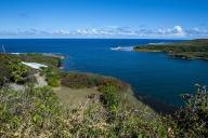 Lookout over Pago Bay, Guam, US Territory, Central Pacific
