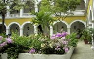 Wonderful architecture of the venerable University of Cartagena, Universidad de Cartagena, Cartagena, Colombia