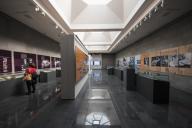 Exhibit hall in the Armenian Genocide Museum-Institute at the Armenian Genocide memorial complex on Tsitsernakaberd hill; Yerevan,