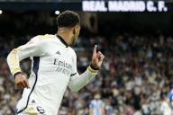 Jude Bellingham of Real Madrid CF during the La Liga match between Real Madrid and Deportivo Alaves played at Santiago Bernabeu Stadium on May 14, 2024 in Madrid, Spain. Â Senis / Cebolla 