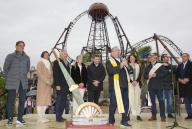 Rust, Germany - April 24, 2024: Europa-Park, new Voltron Nevera powered by Rimac Multi Launch Coaster in the Croatian themed area with Owner Family Mack