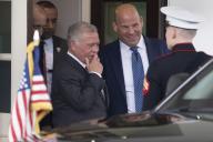 King Abdullah II of Jordan departs after meeting with United States President Joe Biden at the White House in Washington, DC, May 6, 2024. Credit: Chris Kleponis \/ CNP
