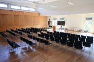 10 May 2024, Hamburg: View of the empty room 211 at the University of Hamburg. After a public reading at the University of Hamburg on hostility towards Jews and anti-Semitism, a physical altercation broke out between a 26-year-old member of the audience and the lecturer