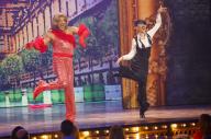 10 May 2024, North Rhine-Westphalia, Cologne: Detlef D! Soost (l), coach, and Ekaterina Leonova, professional dancer, dance on the set of the musical "Moulin Rouge!" in the RTL dance show "Let