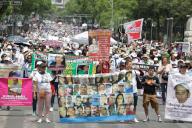 10 May 2024, Mexico, Mexiko-Stadt: Numerous relatives of disappeared people take part in a protest on Mother