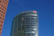 21 April 2024, Berlin: 21.04.2024, Berlin. The building with the Deutsche Bahn headquarters is located at Potsdamer Platz. The "DB" logo can be seen at the top of the façade. Photo: Wolfram Steinberg/dpa Photo: Wolfram Steinberg/dpa