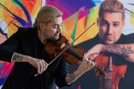 13 May 2024, North Rhine-Westphalia, Cologne: Violinist David Garrett stands at a photo session for his new album "Millennium Symphony" and his new live tour 2025 at the Flora. Photo: Rolf Vennenbernd/dpa