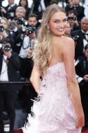 Romee Strijd attends the premiere of \'Le Deuxieme Acte ("The Second Act")\' and opening ceremony of the 77th Cannes Film Festival at Palais des Festivals in Cannes, France, on 14 May 2024