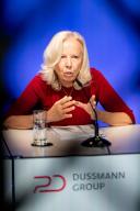 15 May 2024, Berlin: Catherine von Fürstenberg-Dussmann, Chair of the Board of Trustees of the Peter Dussmann Foundation, speaks at the Dussmann Group