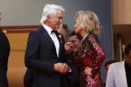 Baz Luhrmann and Iris Knobloch attend the premiere of 