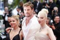 Elsa Pataky, Chris Hemsworth and Anya Taylor-Joy attend the premiere of 