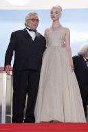 George Miller and Anya Taylor-Joy leave the premiere of 