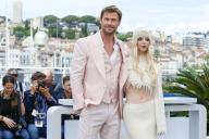 Chris Hemsworth and Anya Taylor-Joy pose at the photo call of \'Furiosa: A Mad Max Saga\' during the 77th Cannes Film Festival at Palais des Festivals in Cannes, France, on 16 May 2024