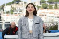 Vic Carmen Sonne poses at the photo call of \'The Girl With The Needle\' during the 77th Cannes Film Festival at Palais des Festivals in Cannes, France, on 16 May 2024