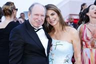 Hans Zimmer and Suzanne Zimmer attend the red carpet premiere of 
